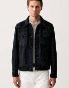 rag & bone geacă de tranziție pentru bărbați din piele întoarsă
