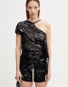 Rick Owens Lilies bluză asimetrică pentru femei Tungsten
