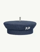 RUSLAN BAGINSKIY beretă pentru femei din denim
