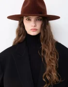 RUSLAN BAGINSKIY pălărie cu boruri largi de damă cu lână Fedora Hat