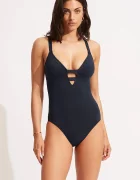 Seafolly costum de baie dintr-o singură piesă pentru femei Deep V