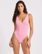 Seafolly costum de baie dintr-o singură piesă pentru femei Deep V Neck