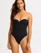 Seafolly costum de baie dintr-o singură piesă pentru femei Ring Front