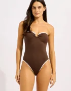 Seafolly costum de baie dintr-o singură piesă pentru femei Ring Front
