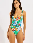 Seafolly costum de baie dintr-o singură piesă pentru femei Ring Front