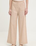 sessun pantaloni wide leg pentru femei din bumbac