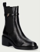 Steve Madden botine cu toc jos pentru femei din piele Charity-SM