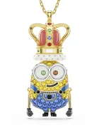 Swarovski colier cu pandantiv pentru femei placat cu aur cu cristal MINIONS