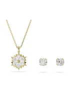 Swarovski colier și cercei pentru femei placat cu aur zirconiu cubic MAGIC