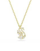 Swarovski lănțișor cu pandantiv pentru femei placat cu aur zirconiu cubic