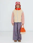 Tinycottons hanorac cu fermoar pentru copii din polar COLOR BLOCK SHERPA JACKET