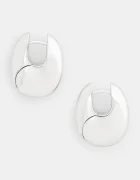 Tom Wood cercei de argint Pebble Hoops Medium V1