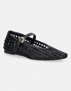 Tommy Hilfiger balerini WOVEN LEATHER MIX BALLERINA