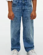 Tommy Hilfiger blugi loose pentru copii x Peanuts