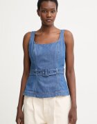 Tommy Hilfiger bluză cu bretele pentru femei din denim