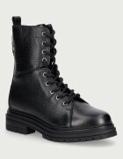 Tommy Hilfiger bocanci pentru femei din piele TH EMBOSS GRAIN LEATHER BOOT