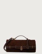 Tommy Hilfiger geantă crossbody pentru femei din piele întoarsă