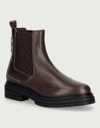 Tommy Hilfiger ghete scurte de damă din piele TH EMBOSS GRAIN LEATHER CHELSEA