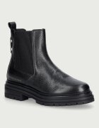 Tommy Hilfiger ghete scurte pentru femei din piele TH EMBOSS GRAIN LEATHER CHELSEA