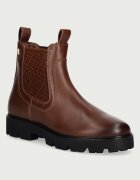 Tommy Hilfiger ghete scurte pentru femei din piele TH MONOGRAM LEATHER CHELSEA BOOT