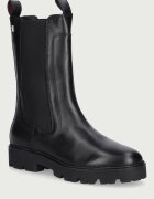 Tommy Hilfiger ghete scurte pentru femei din piele TH STUD LEATHER HIGH CHELSEA