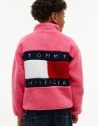 Tommy Hilfiger hanorac cu fermoar pentru copii din polar