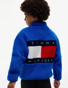 Tommy Hilfiger hanorac cu fermoar pentru copii din polar