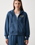 Tommy Hilfiger hanorac cu glugă pentru femei cu bumbac