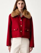 Tommy Hilfiger jachetă scurtă pentru femei cu amestec de lână