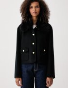 Tommy Hilfiger jachetă scurtă pentru femei cu amestec de lână