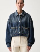 Tommy Hilfiger jachetă scurtă pentru femei din denim
