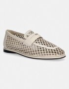 Tommy Hilfiger mocasini pentru femei din piele TH COIN LTH LOAFER LASER CUT