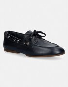 Tommy Hilfiger mocasini pentru femei din piele TH SLEEK LEATHER BOAT SHOE