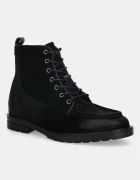 Tommy Hilfiger pantofi de piele întoarsă CLEATED HILFIGER W SDE MOC BOOT