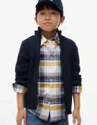 Tommy Hilfiger pulover cu fermoar pentru copii din bumbac