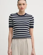 Tommy Hilfiger pulover cu mânecă scurtă pentru femei din bumbac