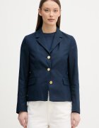 Tommy Hilfiger sacou cu un singur rând de nasturi pentru femei cu amestec de in