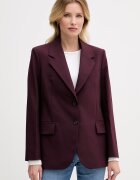 Tommy Hilfiger sacou cu un singur rând de nasturi pentru femei cu amestec de lână