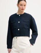 Tommy Hilfiger sacou cu un singur rând de nasturi pentru femei cu vâscoză