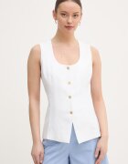 Tommy Hilfiger vestă cu un singur rând de nasturi pentru femei cu in