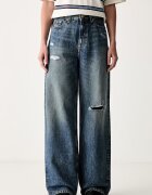 Tommy Jeans blugi wide leg pentru femei