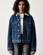 Tommy Jeans geacă de tranziție pentru femei din denim
