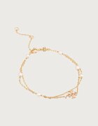 Tory Burch brățară pentru femei placată cu aur Moondance