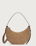 Tory Burch geantă crossbody pentru femei din piele întoarsă Romy Half Moon