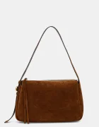 Tory Burch geantă de mana din piele întoarsă Romy Suede Shoulder