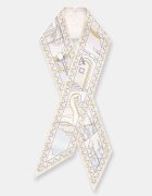 Tory Burch neckerchief de mătase Ribbon