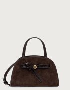 Tory Burch tote bag pentru femei din piele întoarsă Romy Small Bauletto