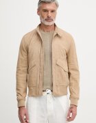Trussardi geacă de tranziție pentru bărbați din piele întoarsă
