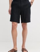 Trussardi pantaloni scurți chinos pentru bărbați din in