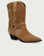 TWINSET cizme cowboy pentru femei din piele întoarsă